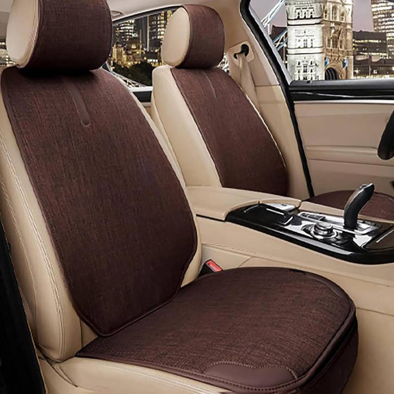 Auto Sitzkissen für Mitsubishi Outlander 5 Seats 2013 2014 2015 2016, Autositzkissenbezug Sitzbezüge Sitzauflage Sitzschoner Atmungsaktive Schutzmatte, Anti-Rutsch Komfortabel(Coffee) von HZYDMEA