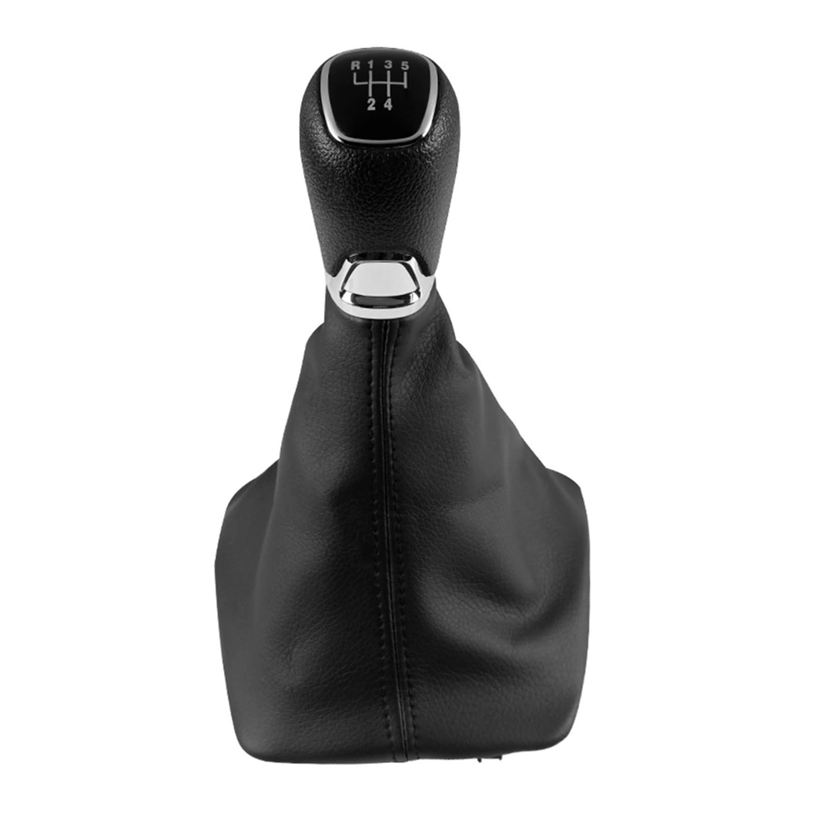 Auto-Schaltknauf-Schalthebel Autozubehör Für A5 A6 2004 2005 2006 2007 2008 2009 2010 2011 2012 Leder Schaltknauf Gaitor Boot Cover(5-Gang,Shift knob) von HZZST