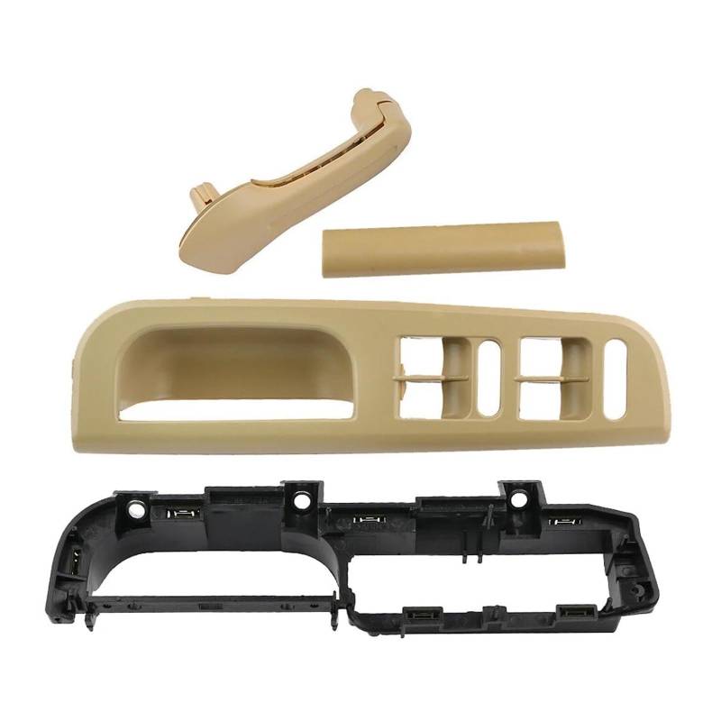 Fensterheber Beige ABS Innentürgriff Haltebügel Fensterheberschalter Bedienfeld Blendenabdeckung Kit LHD Für - Golf 1J4867180A von HZZST