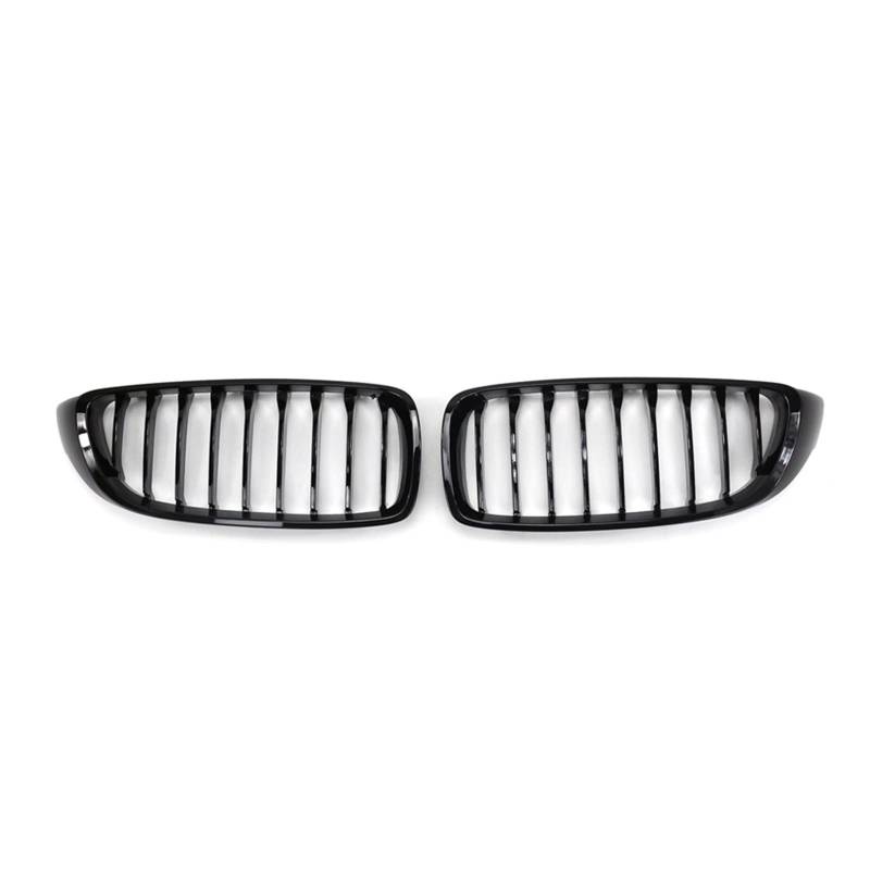 HZZST Kühlergrille Frontstoßstangengrill Auto-Frontstoßstangengrill, Renngitter Für 4er-Serie F32 F33 F36 M3 F80 M4 F82 13–18, Glänzend Schwarze Gitter, Zubehör von HZZST