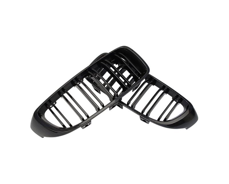 HZZST Kühlergrille Frontstoßstangengrill Auto-Frontstoßstangengrill, Renngrill Für 4er-Serie F32 F33 F36 M3 F80 M4 F82 12–18(Kohlefaser) von HZZST