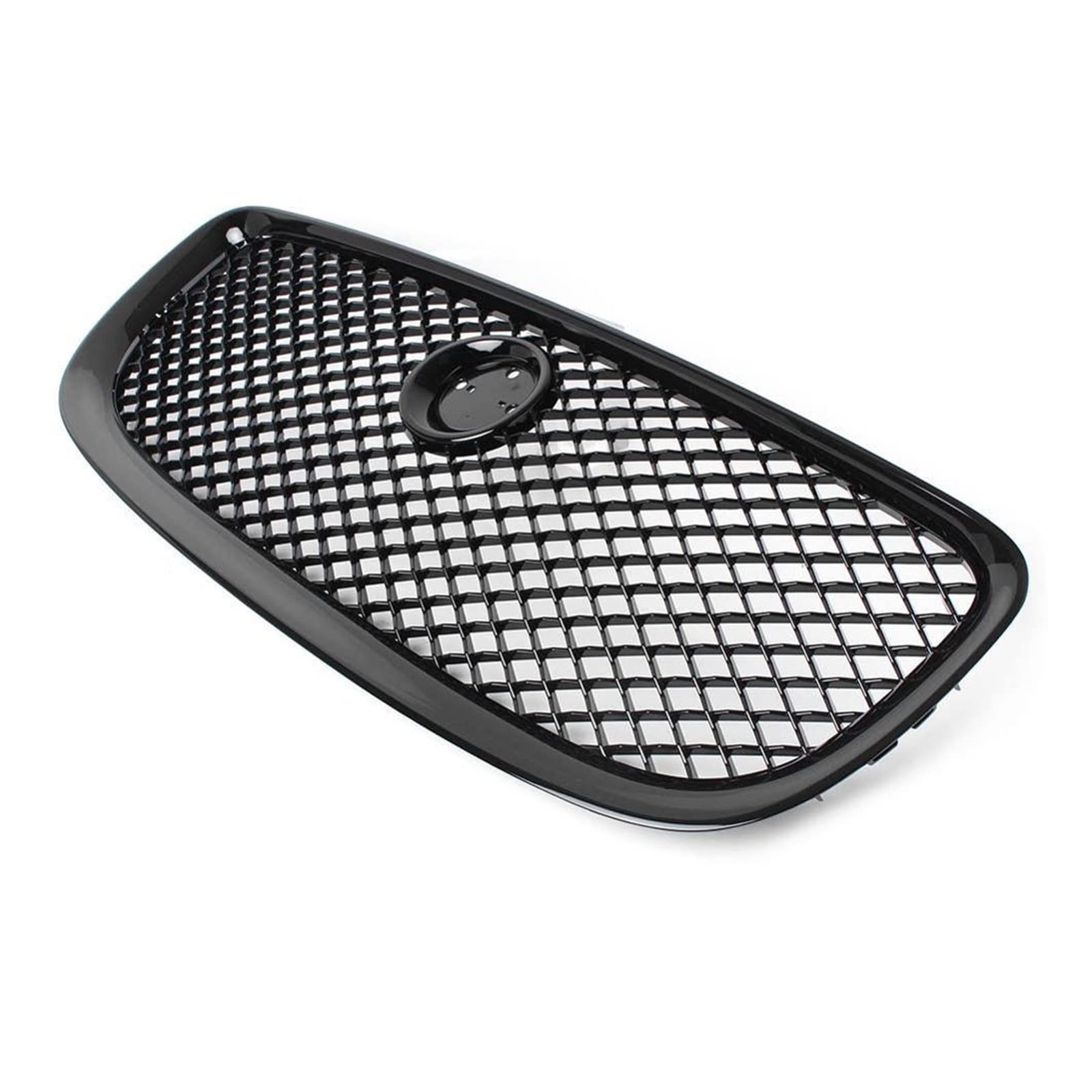 HZZST Kühlergrille Frontstoßstangengrill Auto Kühlergrill Oberen Mesh Grill Für XJ 2010 2011 2012 2013 2014 2015 Chrom Automobil Auto Teile Zubehör(Schwarz) von HZZST