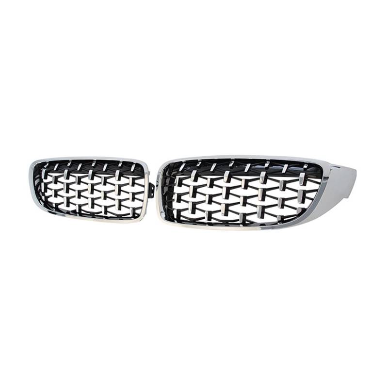 HZZST Kühlergrille Frontstoßstangengrill Diamond Grilles Auto-Frontstoßstangengrill Für 4er-Serie F32 F33 F36 M3 F80 M4 F82 12–18(Orange,Blue,Green,Silver,Black) von HZZST