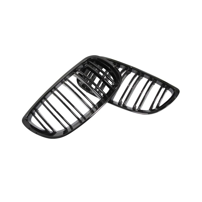 HZZST Kühlergrille Frontstoßstangengrill Frontstoßstange Nierengrill Dual Line Grille Car Styling Renngitter Ersatzteil Für E92 E93 M3 2006–2009 von HZZST