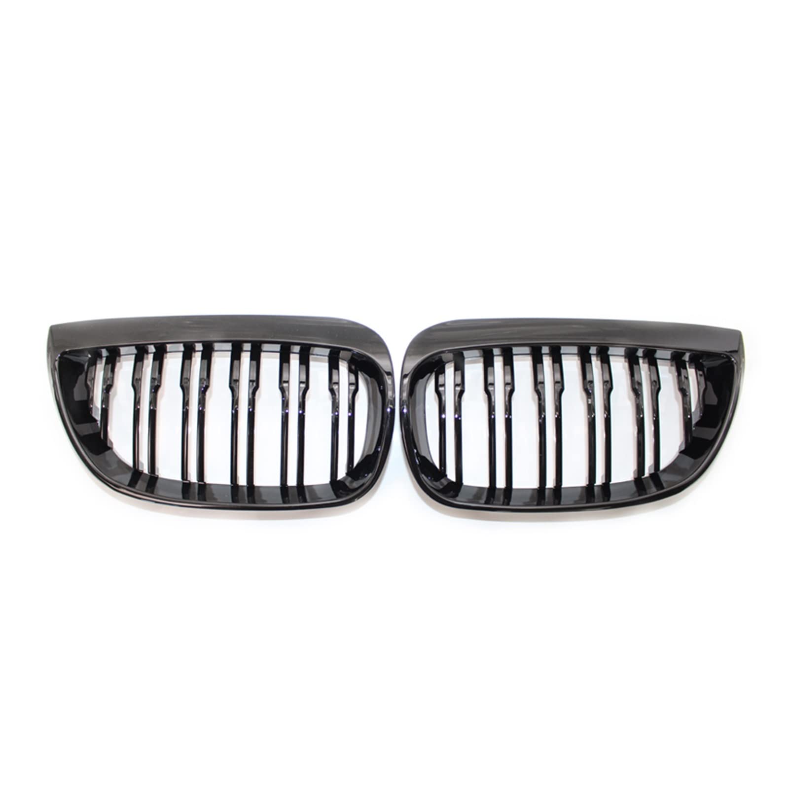 HZZST Kühlergrille Frontstoßstangengrill Für E81 E87 120d 120i 130i 2004-2006 Autogrill Vorne Nierengrill Racing Grills Außengitter(Gloss Black) von HZZST