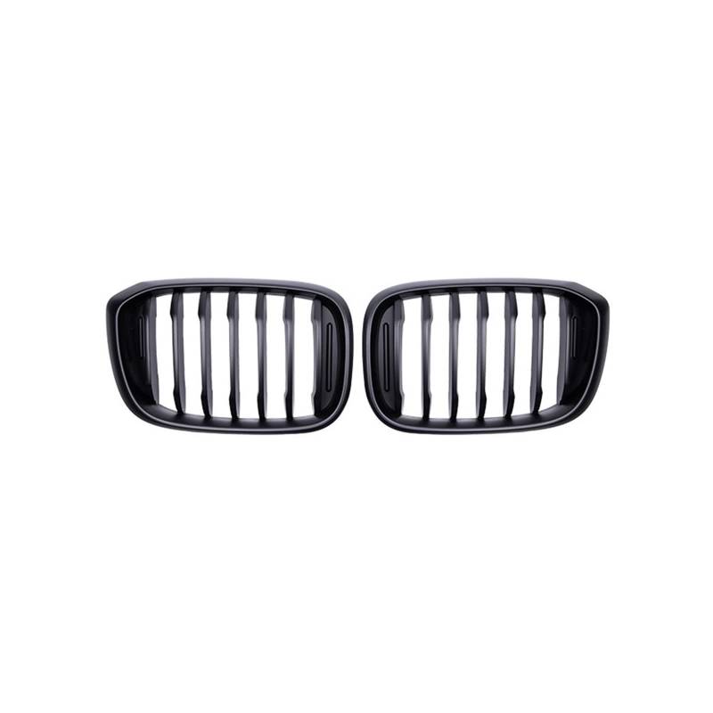 HZZST Kühlergrille Frontstoßstangengrill Für X3 X4 G01 G02 G08 2018-2020 Kühlergrill Auto Fronthaube Gitter Stoßstange Nieren Grill Racing Grills ABS Grille(Matt-schwarz) von HZZST