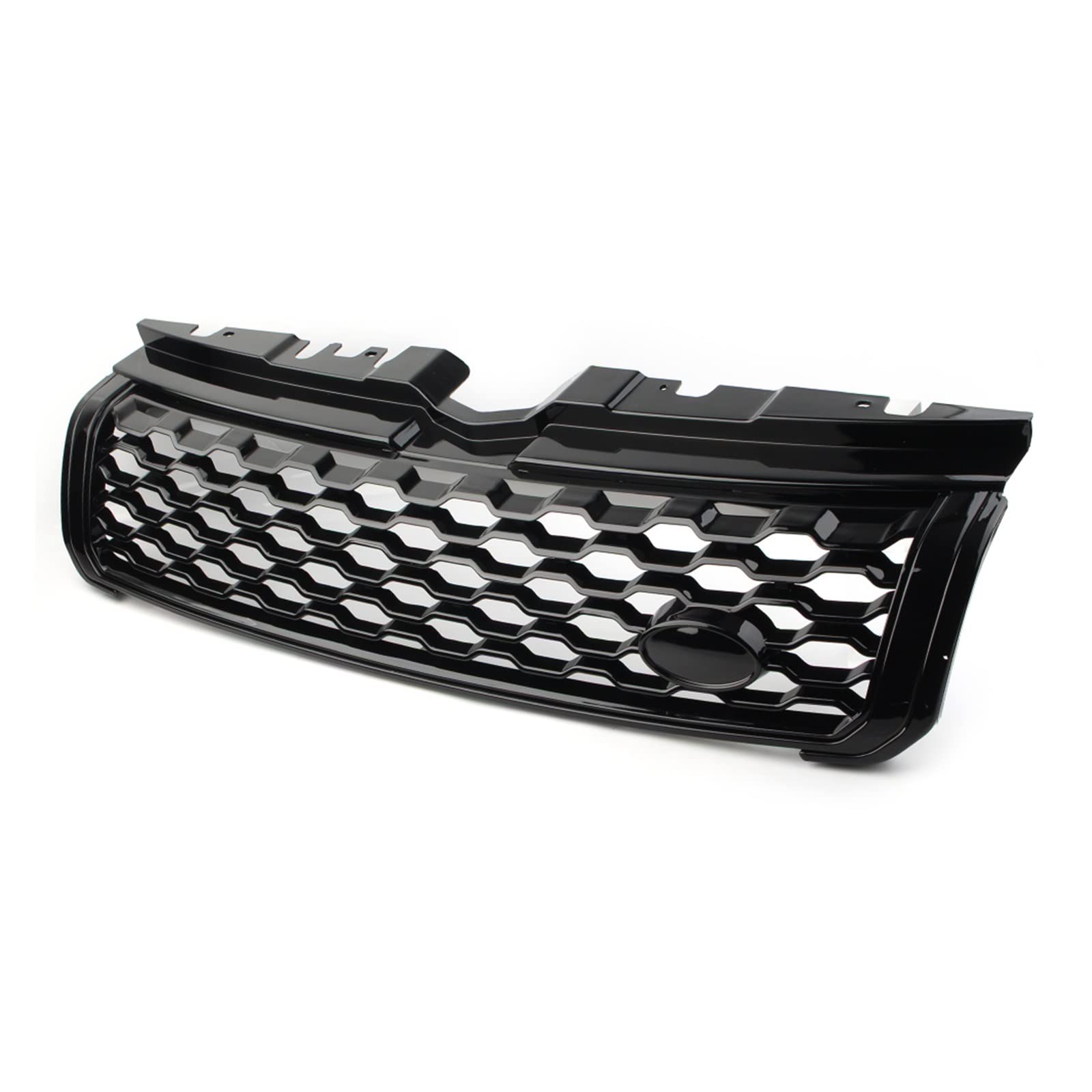 HZZST Kühlergrille Frontstoßstangengrill Glänzend Schwarzer Oberer Frontgrill Für Evoque 2010–2018 von HZZST