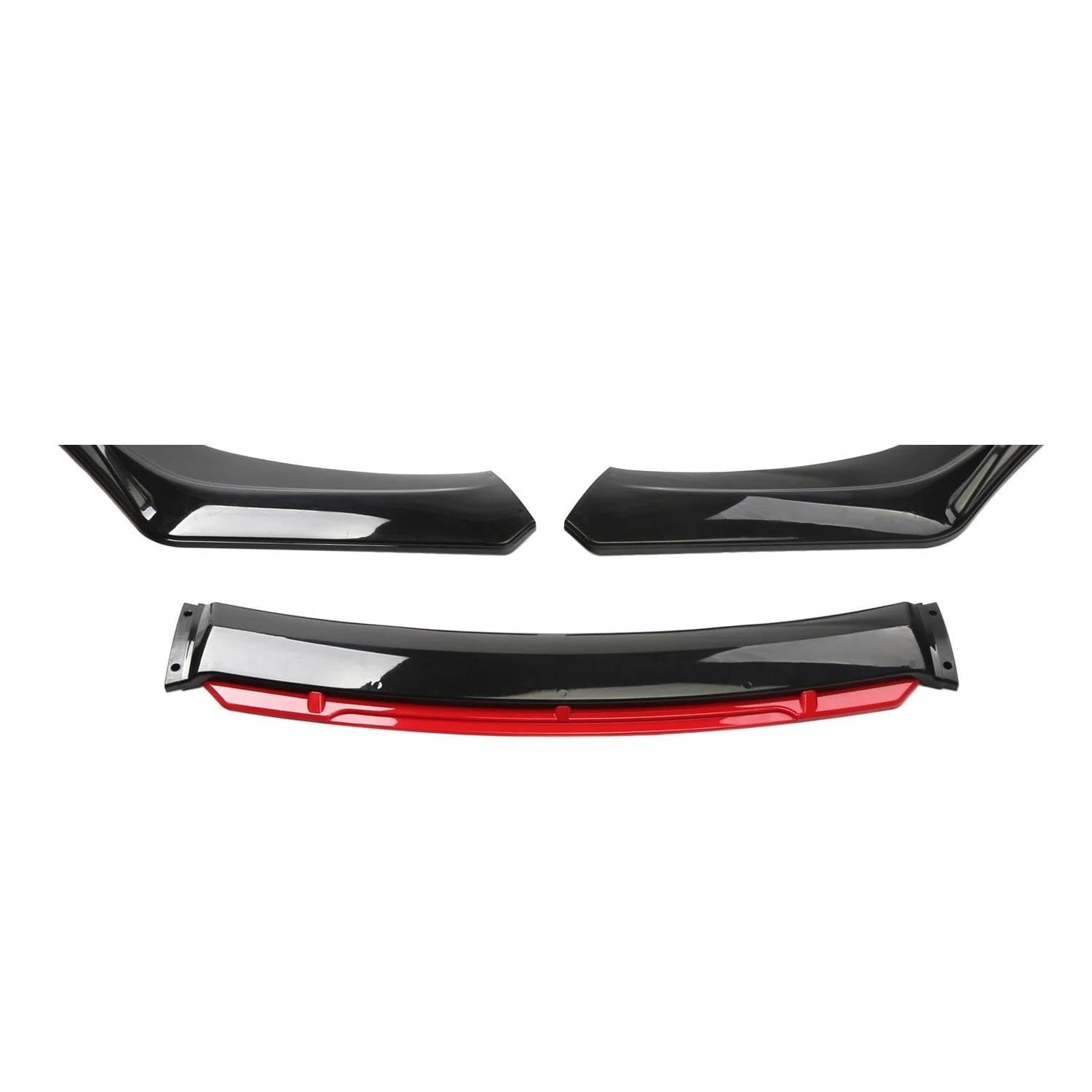 HZZST Kühlergrille Frontstoßstangengrill Universal Front Bumper Lip Spoiler Chin Body Kit Schutz Auto Außen Aerodynamische Teile Auto Front Bumper Lip Body Kit(C) von HZZST