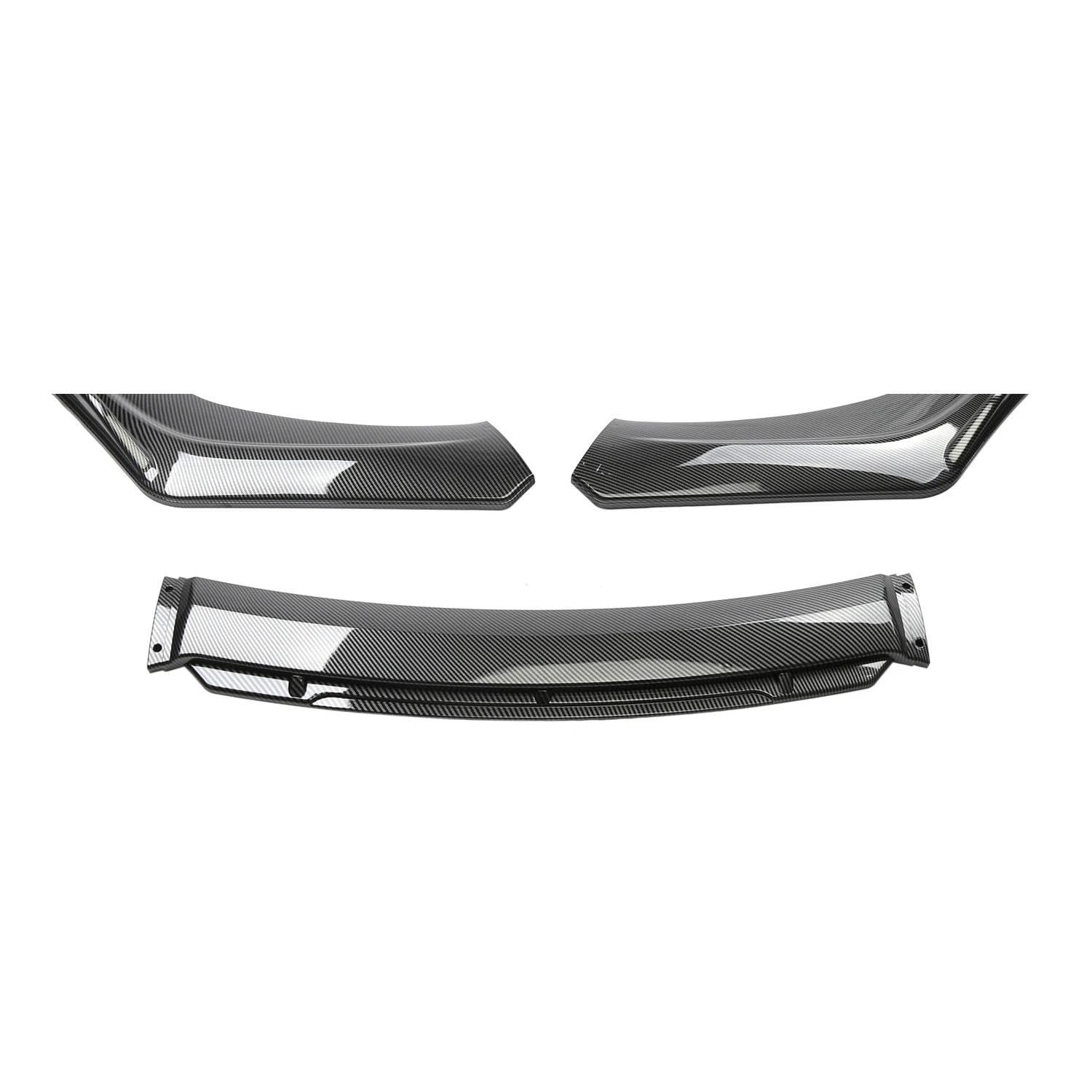 HZZST Kühlergrille Frontstoßstangengrill Universal Front Bumper Lip Spoiler Chin Body Kit Schutz Auto Außen Aerodynamische Teile Auto Front Bumper Lip Body Kit(H) von HZZST