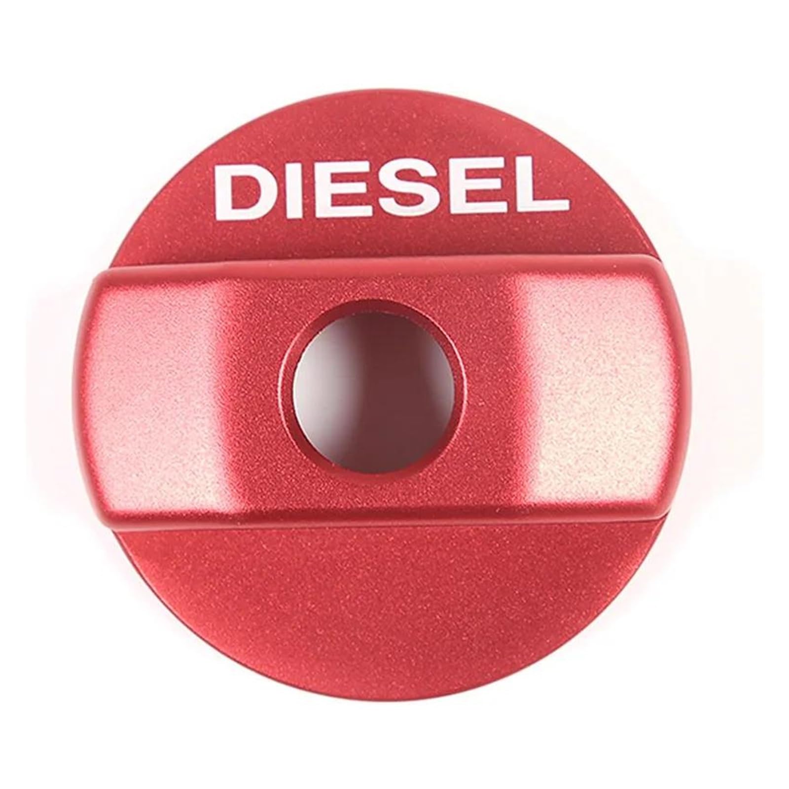 HZZST Tankdeckel für Gasöl Für Defender 90 110 2004–2018, Aluminiumlegierung, Rotes Auto-Styling, Auto-Tankdeckel-Aufkleber, Auto-Außenzubehör von HZZST