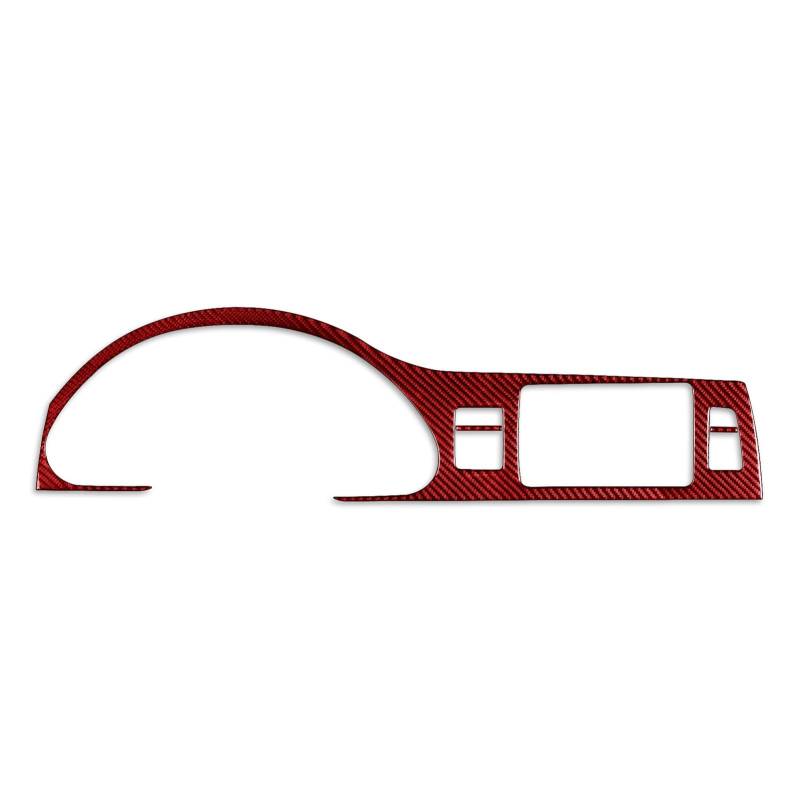 Innenleisten 3 Stücke Innen Auto Armaturenbrett Surround Trim Aufkleber Für Q7 2007-2015 Dekoration(LHD Red) von HZZST