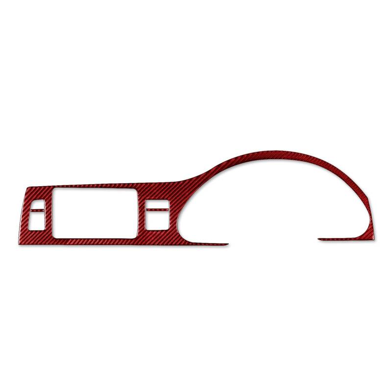 Innenleisten 3 Stücke Innen Auto Armaturenbrett Surround Trim Aufkleber Für Q7 2007-2015 Dekoration(RHD Red) von HZZST