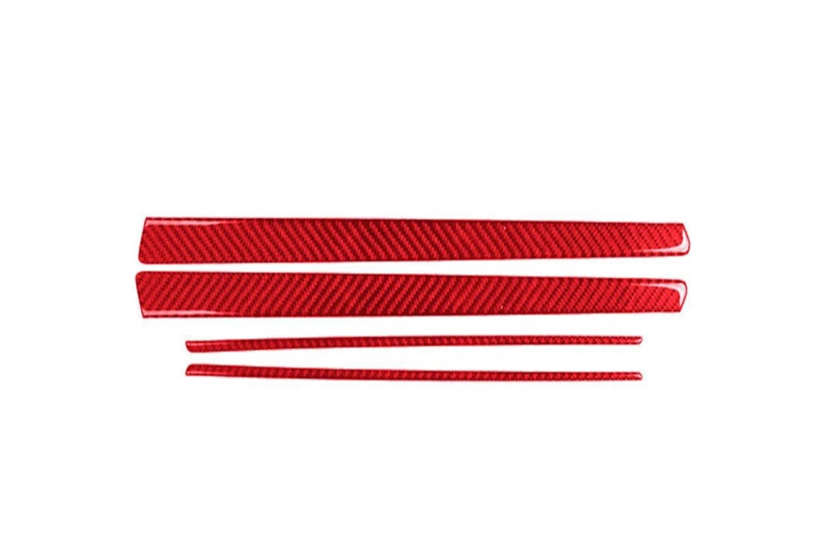 Innenleisten 4 Stück Rote Epoxidharz-Fronttürverkleidungsverkleidung Für 300 Ab 2015 von HZZST