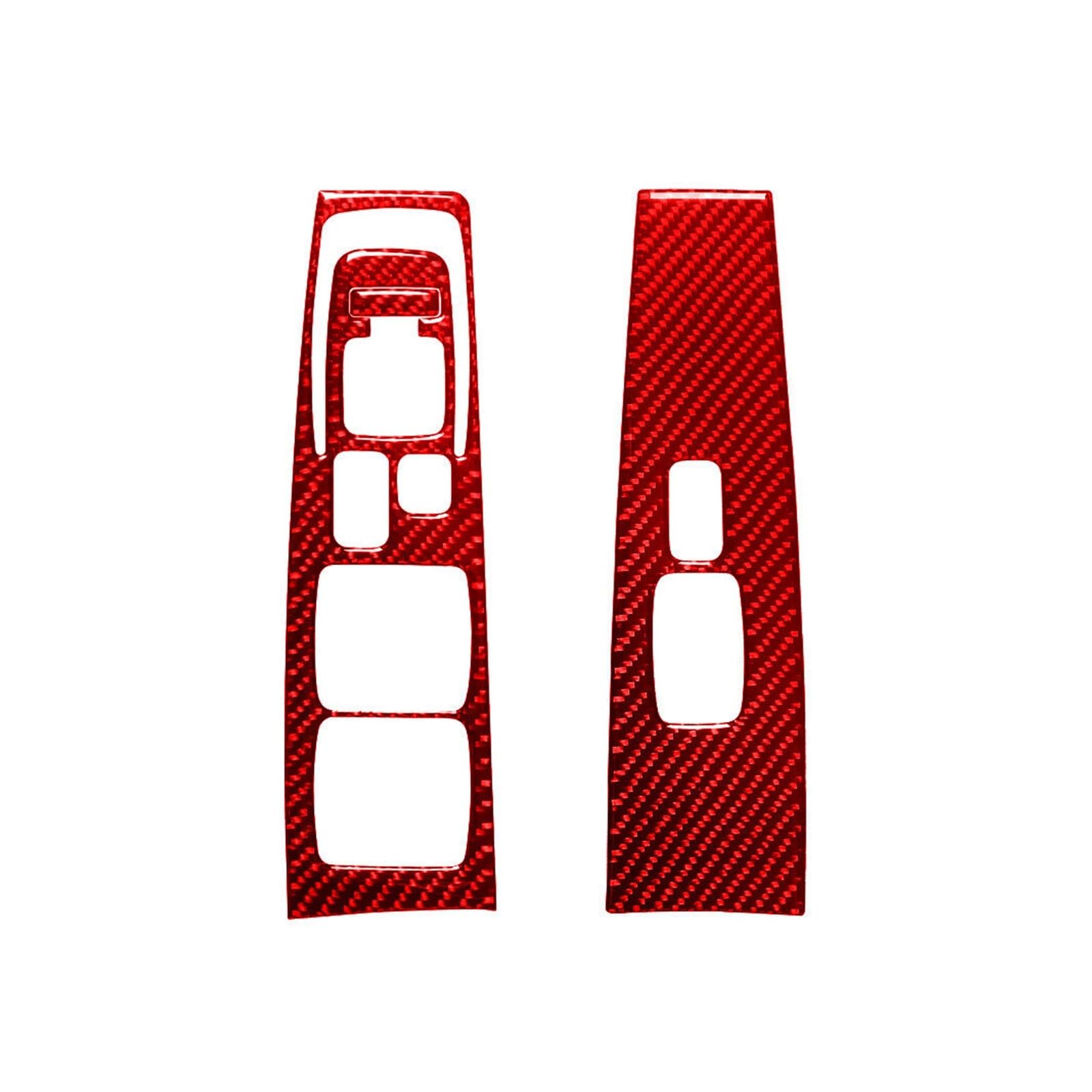Innenleisten Auto Front Fensterheber Schalter Panel Abdeckung Trim Carbon Look Rot Aufkleber Für Azera 2006 2007 2008 2009 2010 2011 von HZZST