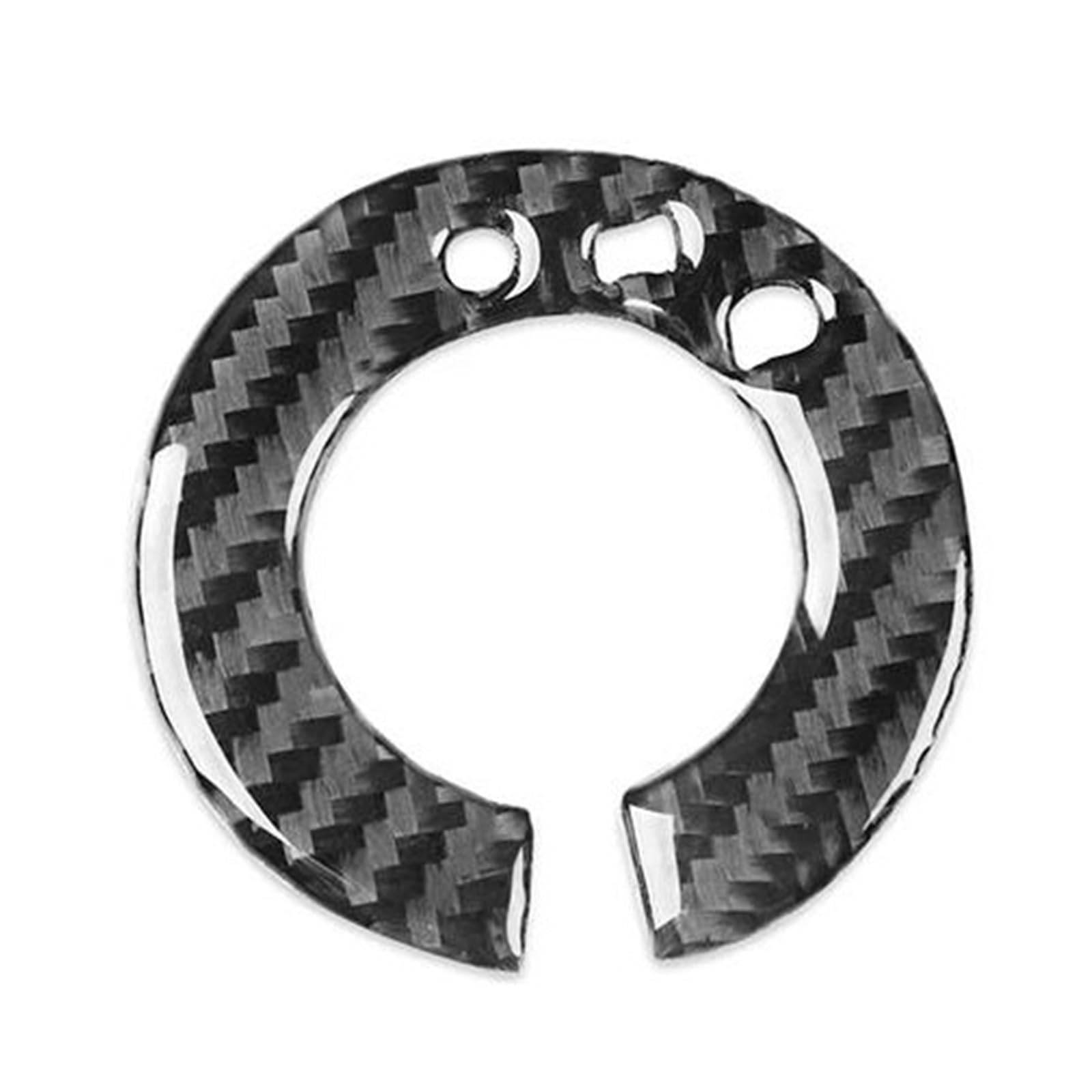 Innenleisten Auto Scheinwerfer Schalter Kreis Ring Aufkleber Innen Zubehör Dekorativ Für Fiesta 2011 2012 2013 2014 2015 2016 2017 2018 2019(Carbon Black) von HZZST