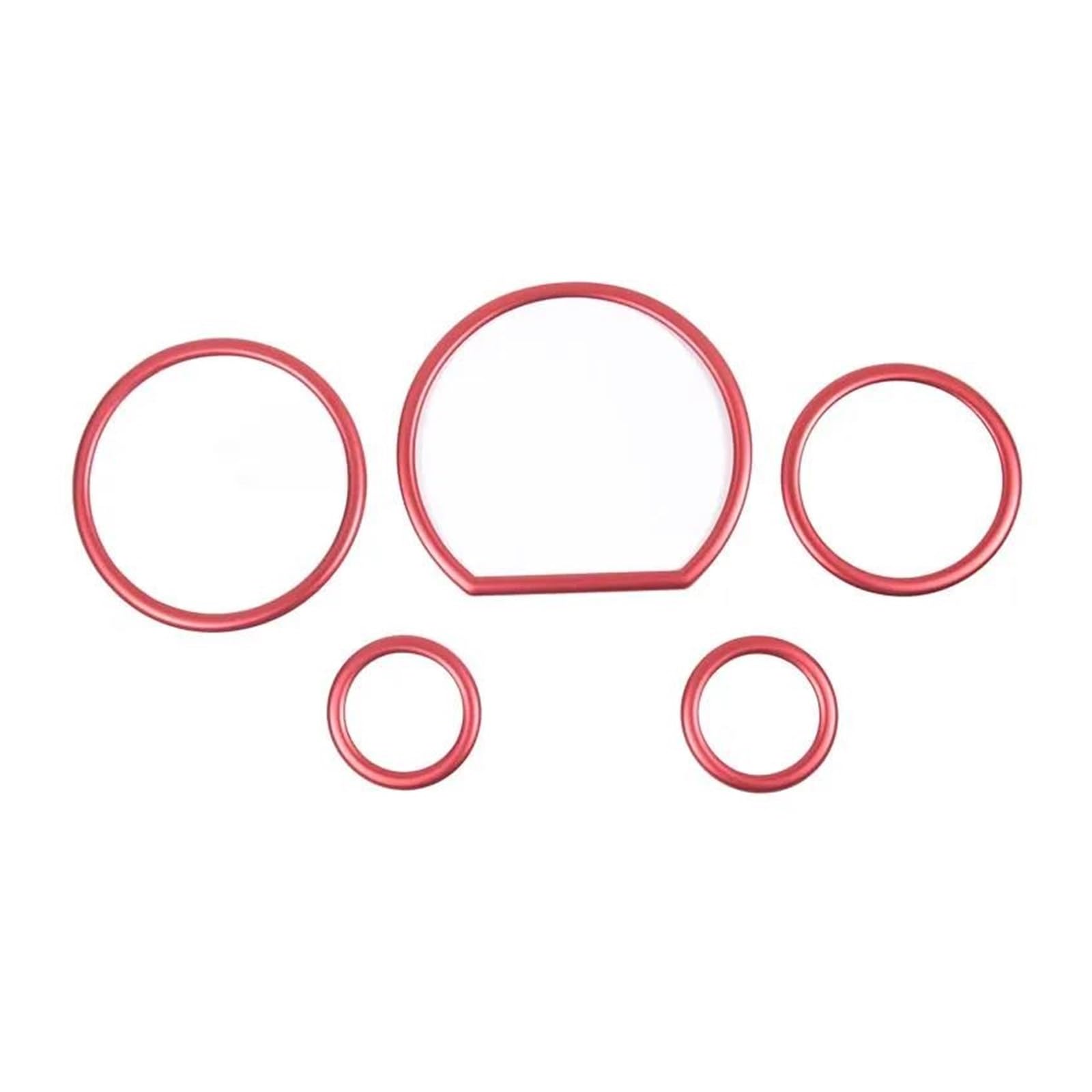Innenleisten Für Tundra 2007–2013, Auto-Armaturenbrett, Drehzahlmesser, Dekorativer Ring, Auto-Innenschutz-Zubehör(Rot) von HZZST