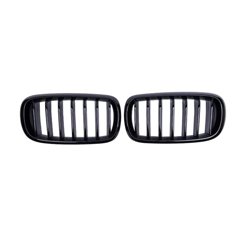 Kühlergrille Frontstoßstangengrill Für X5 X6 F15 F16 14-17 Auto-Frontstoßstange Nierengrill Haube Grillle Einzellamellengitter Grille Racing Grills von HZZST