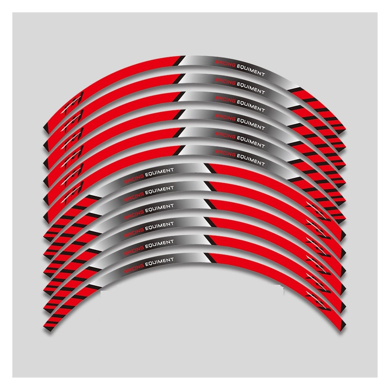 Motorrad-Radaufkleber 12 X Motorrad-Streifen-Rad-Aufkleber Für FZ1 FAZER-Aufkleber, Vorne, Hinten, Dicker Rand, Äußerer Felgenaufkleber(B) von HZZST