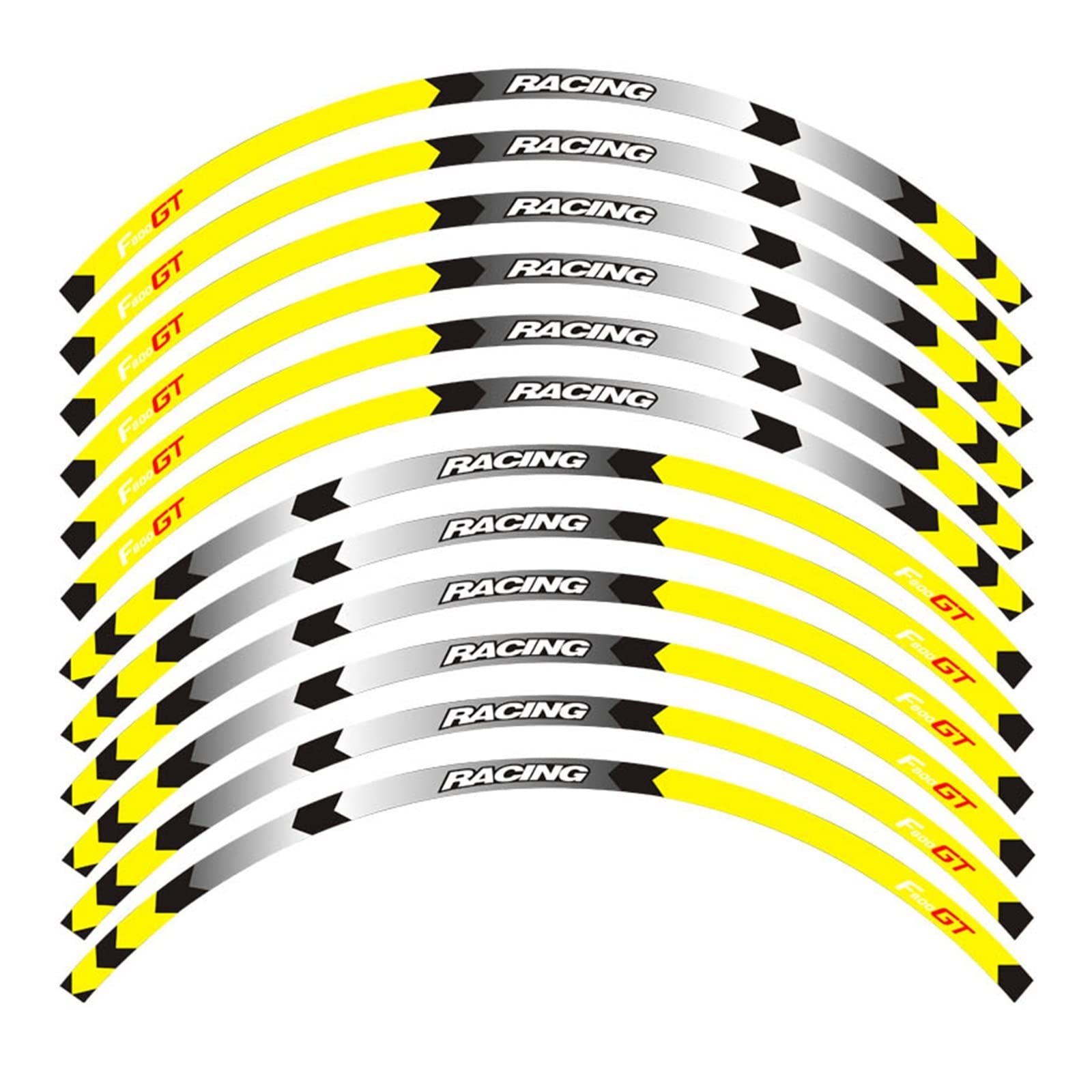 Motorrad-Radaufkleber Für F800GT Reflektierender Wasserdichter Aufkleber Motorrad-Rad-Aufkleber 7 Stil-Reifen-Felgen-Aufkleber Rad(E) von HZZST