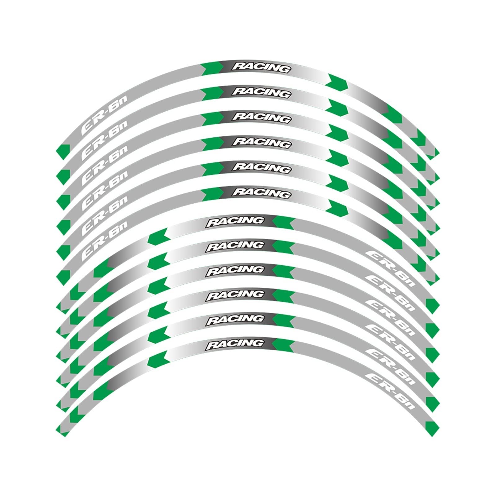 Motorrad-Radaufkleber Motorrad Adhesive Wheel Decal Reflektierende Aufkleber Rim Stapes Für ER-6N ER6N(F) von HZZST