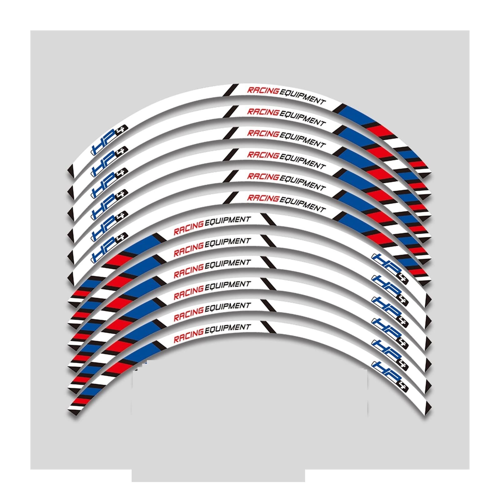 Motorrad-Radaufkleber Motorrad Aufkleber Rennfolie Rad Reflektierende Streifen Aufkleber Für HP4 HP6 S1000rr(B) von HZZST