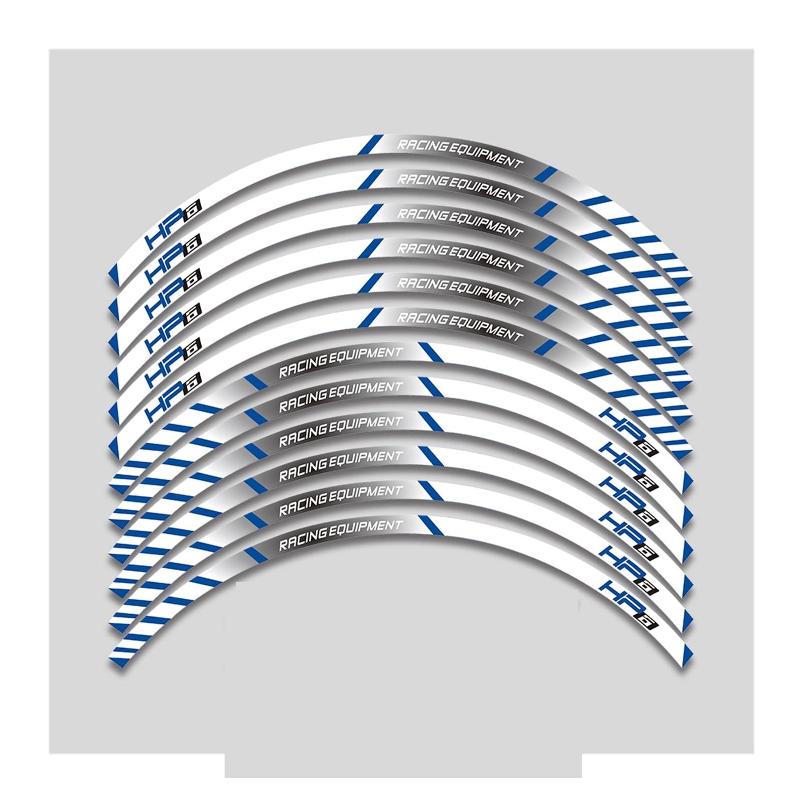 Motorrad-Radaufkleber Motorrad Aufkleber Rennfolie Rad Reflektierende Streifen Aufkleber Für HP4 HP6 S1000rr(C) von HZZST