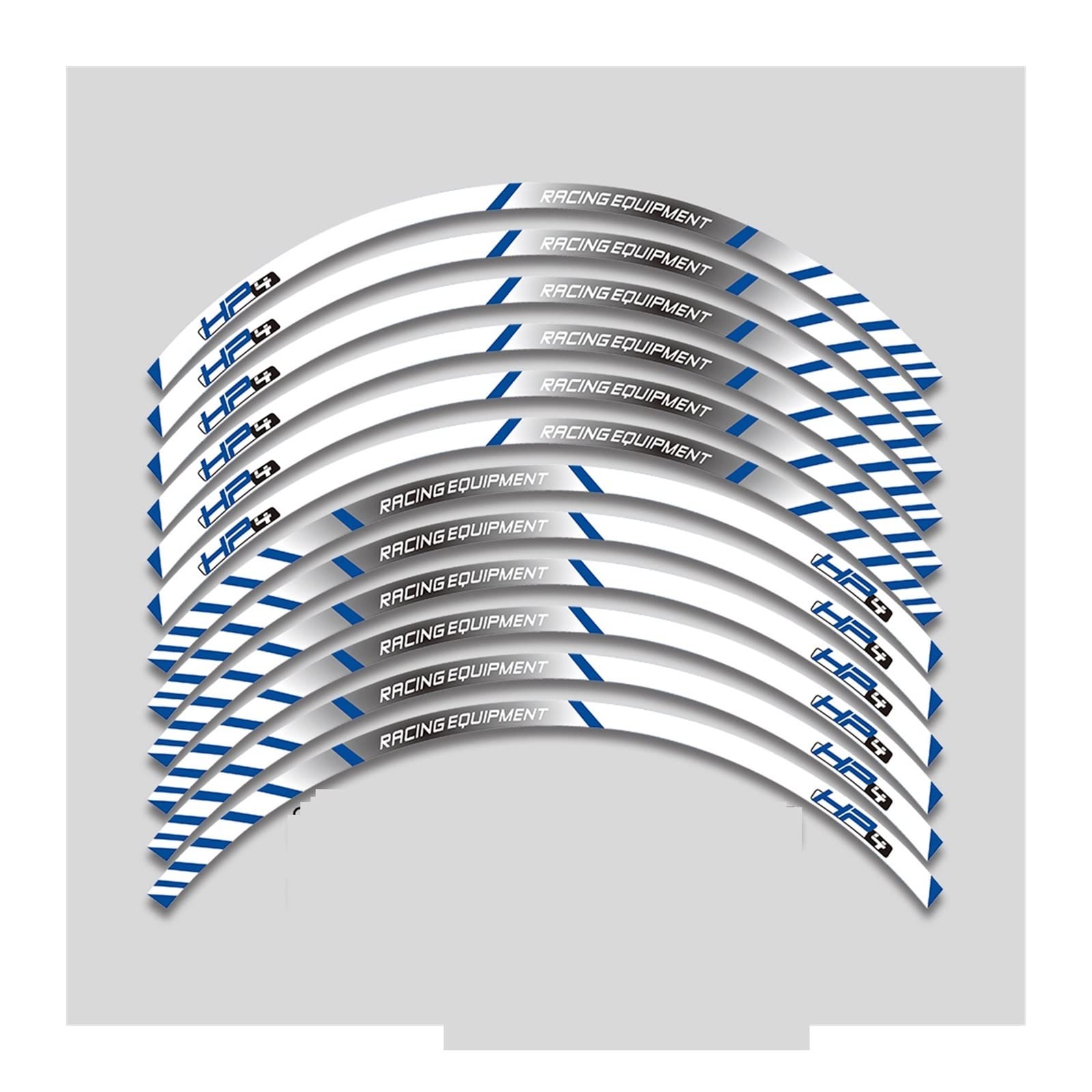 Motorrad-Radaufkleber Motorrad Aufkleber Rennfolie Rad Reflektierende Streifen Aufkleber Für HP4 HP6 S1000rr(EIN) von HZZST