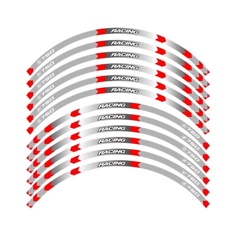 Motorrad-Radaufkleber Motorrad-Emblem, Rad-Aufkleber, Reflektierende Aufkleber, Felgenbänder Für Z750(G) von HZZST