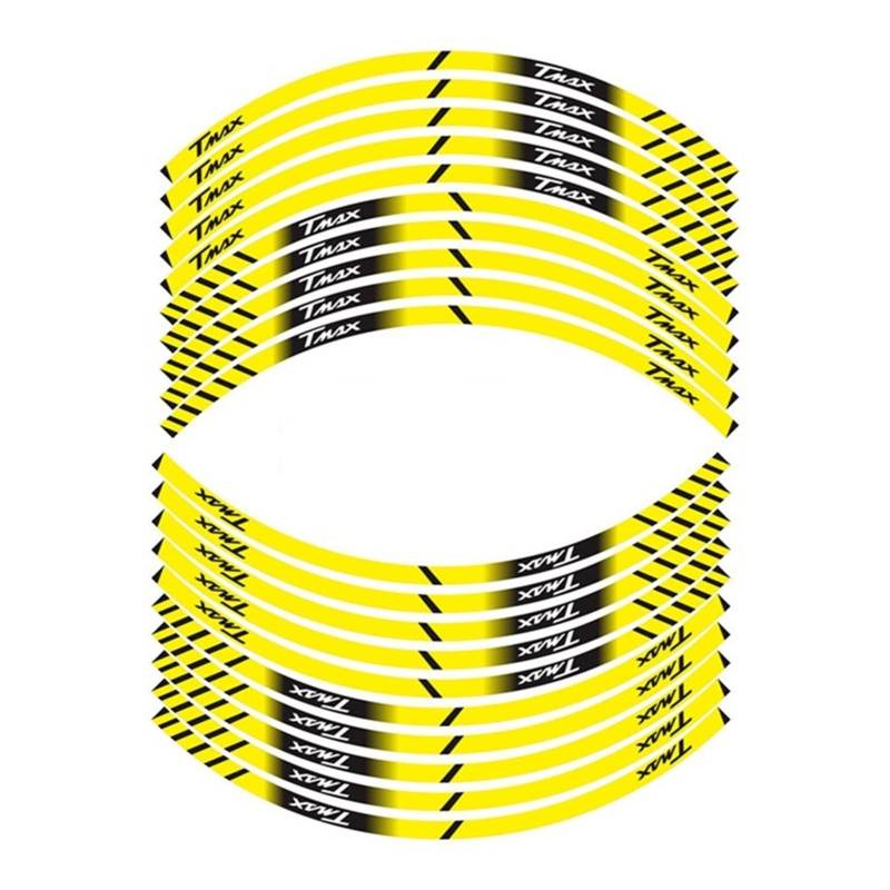 Motorrad-Radaufkleber Motorrad Innenrad Aufkleber Felge Reflektierende Dekoration Aufkleber Moto Zubehör Für TMAX 530 500(D) von HZZST