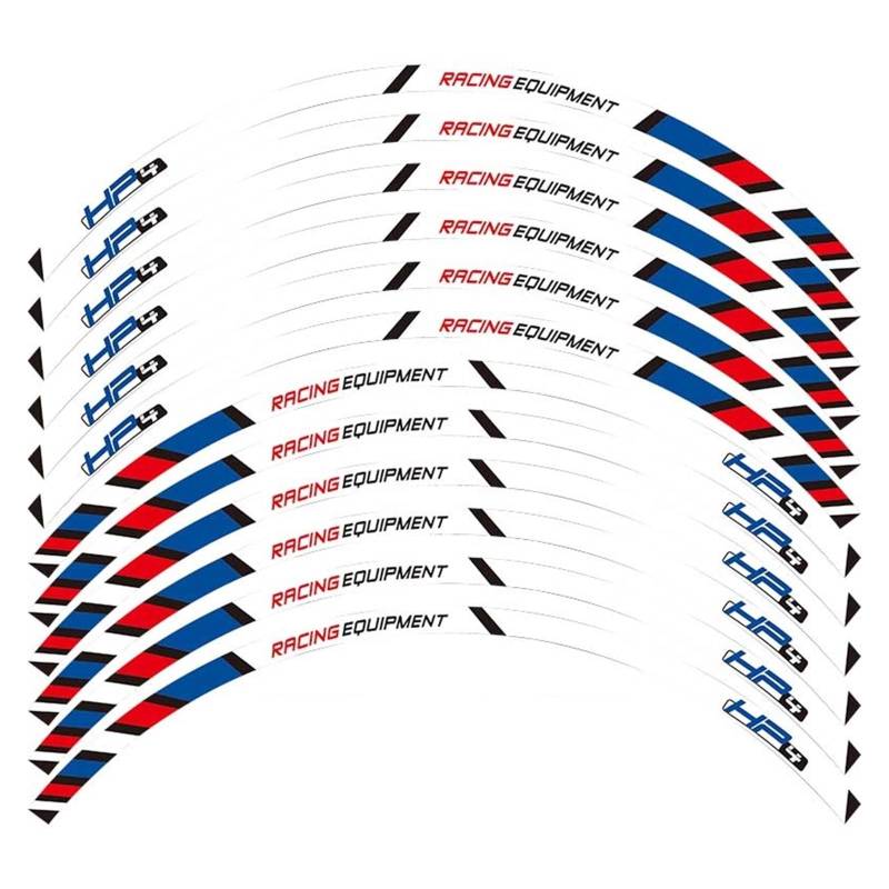 Motorrad-Radaufkleber Motorrad Racing Ausrüstung Zubehör Äußere Rad Reifen Felge Dekoration Klebstoff Reflektierende Aufkleber Aufkleber Für HP4 4(B) von HZZST