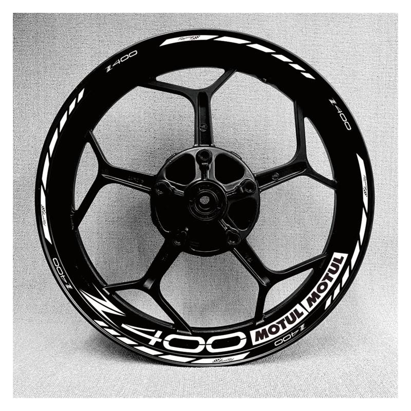 Motorrad-Radaufkleber Motorrad-Rad-Aufkleber Für Z750 Z800 Z650 H2r Z900 Z1000 250sl Für 300 W800 Er6n Z400 Zx6r Moto Rim Decals Aufkleber(N) von HZZST