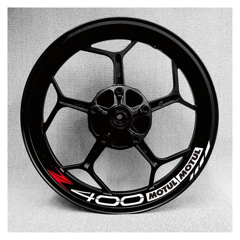 Motorrad-Radaufkleber Motorrad-Rad-Aufkleber Für Z750 Z800 Z650 H2r Z900 Z1000 250sl Für 300 W800 Er6n Z400 Zx6r Moto Rim Decals Aufkleber(Z) von HZZST