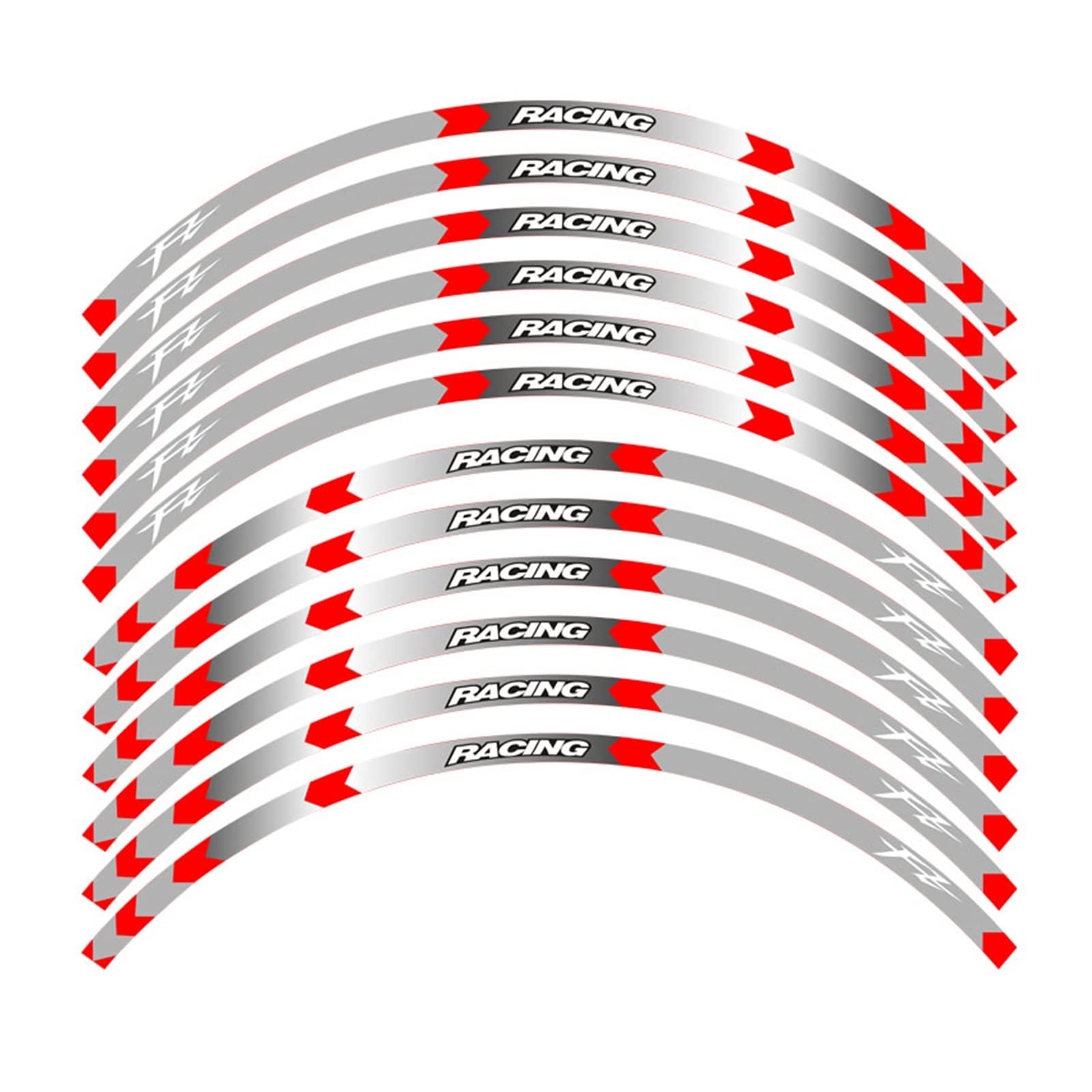 Motorrad-Radaufkleber Motorrad-Rad-Reifen-Felgen-Aufkleber 17-Zoll-Rad Für FZ1 FZ6 FZ-07 FZ8 FZ-09 FZ-10 FZS1000(G) von HZZST