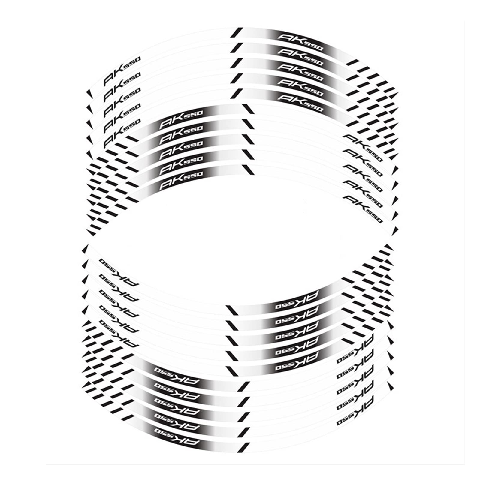 Motorrad-Radaufkleber Motorrad Reifen Aufkleber Innenrad Reflektierende Dekoration Aufkleber Für AK550(D) von HZZST