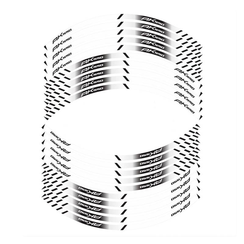 Motorrad-Radaufkleber Motorrad Reifen Aufkleber Innenrad Reflektierende Dekoration Aufkleber Für AK550(D) von HZZST
