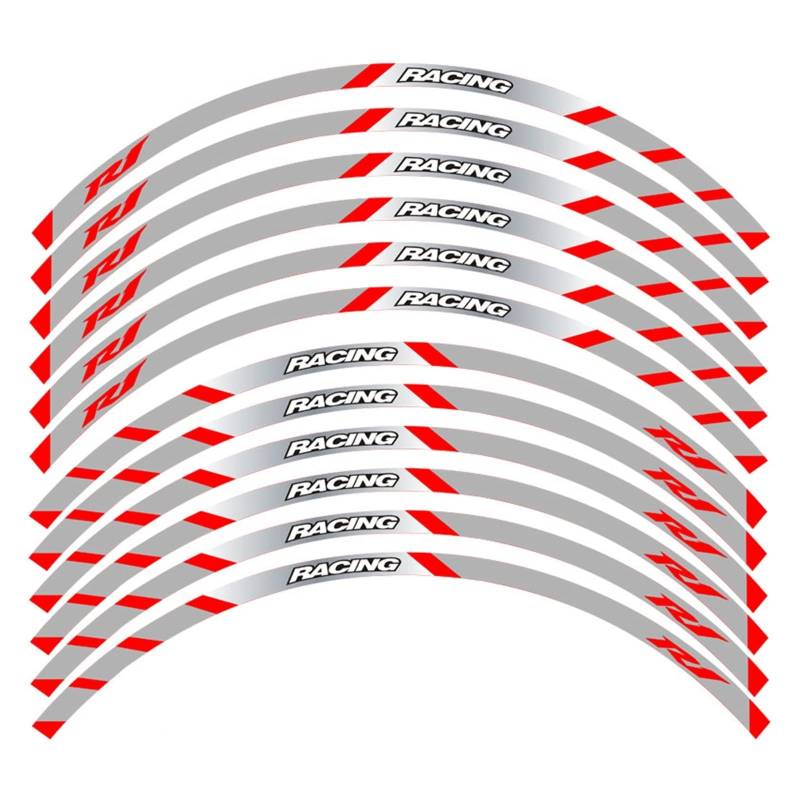 Motorrad-Radaufkleber Motorrad-Vorder- Und Hinterräder Kanten-Außenrand-Aufkleber, Reflektierende Streifen, Rad-Aufkleber Für YZFR1(F) von HZZST