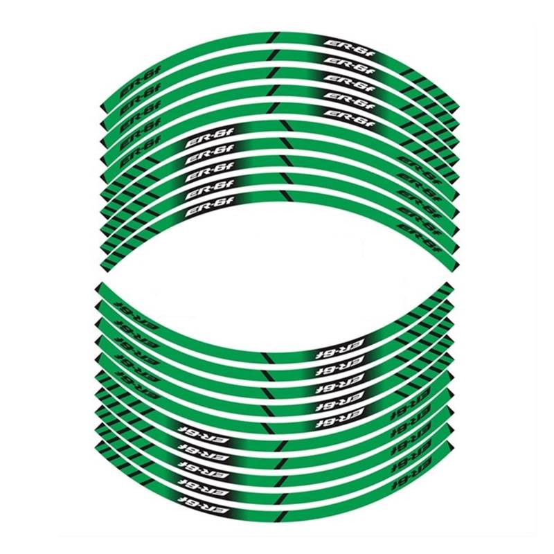 Motorrad-Radaufkleber Motorradinnenrad Aufkleber Kreative Felge Reflektierende Dekoration Moto Aufkleber Felge Für ER-6F(EIN) von HZZST
