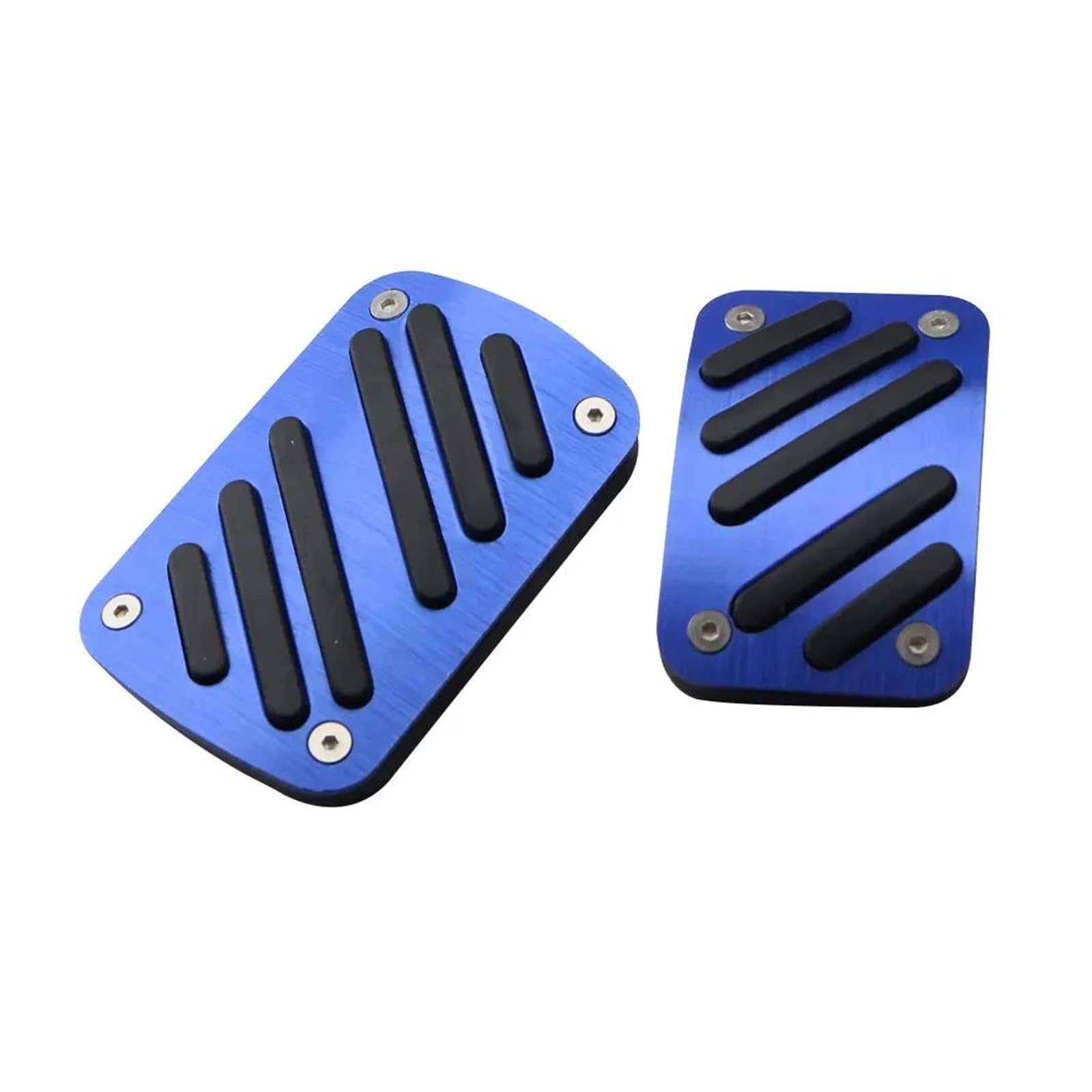 Pedalpad-Abdeckungen 2Pcs AT Auto Pedale Auto Gas Brems Fußstütze Fuß Pedal Für 308S 308 408 3008 5008 Für C5 AIRCROSS 2014-2019(Blau) von HZZST