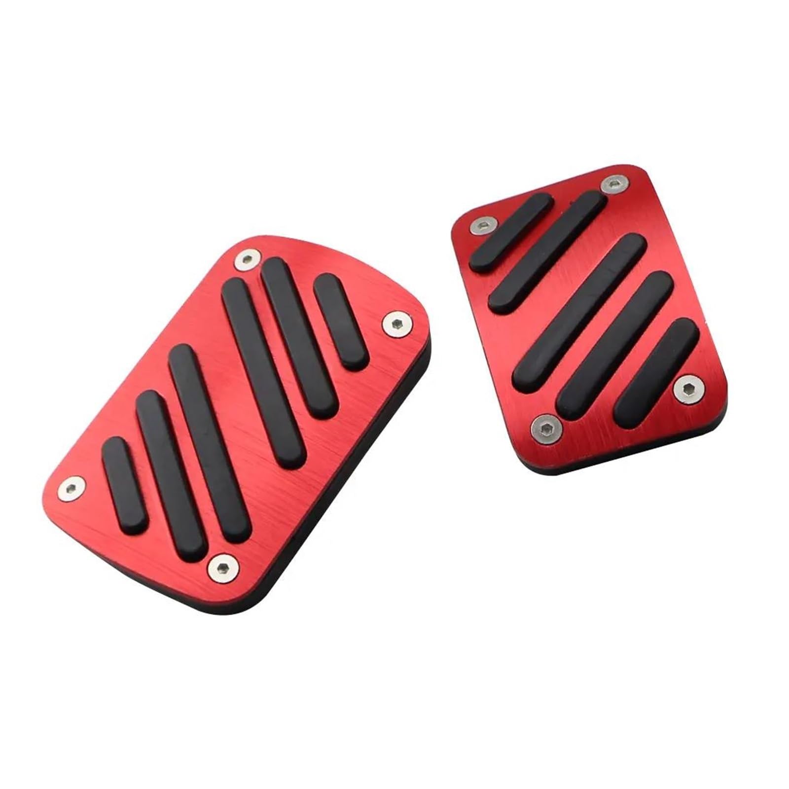 Pedalpad-Abdeckungen 2Pcs AT Auto Pedale Auto Gas Brems Fußstütze Fuß Pedal Für 308S 308 408 3008 5008 Für C5 AIRCROSS 2014-2019(Rot) von HZZST