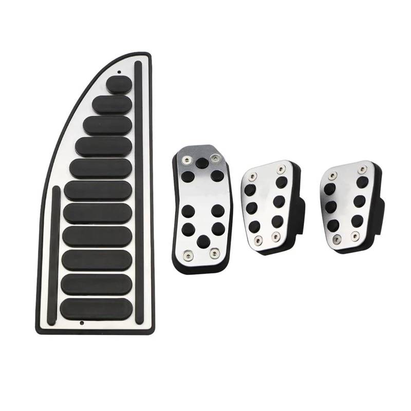 Pedalpad-Abdeckungen Auto Bremspedal Für Fiesta MK7 2009 2010 2011 2012 2013 Zubehör Accelerator Gas Fußstütze Pedale Pad Abdeckung(4 PCS MT) von HZZST