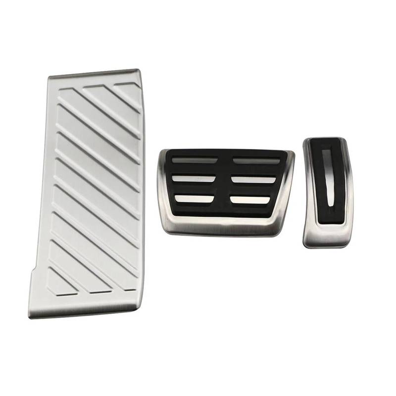 Pedalpad-Abdeckungen Für GOLF 7 GTi MK7 Lamando - A05 B8 Rapid - 5E 5F A7 Auto Pedal Edelstahl Zubehör(BEI Mit Ruhe) von HZZST