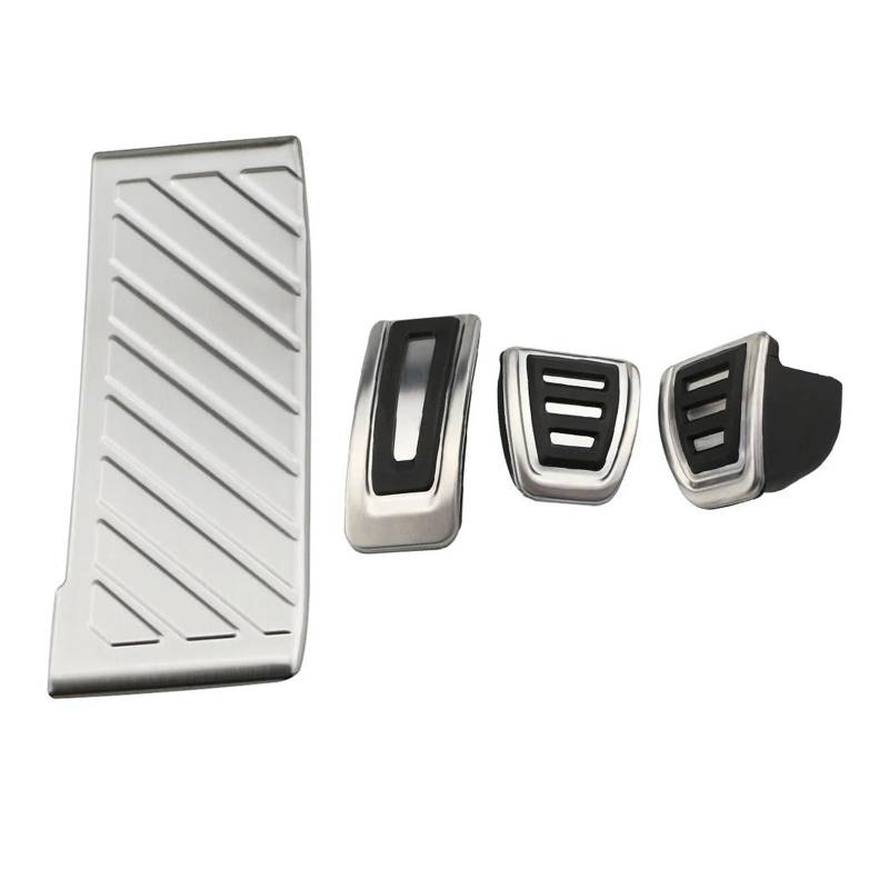 Pedalpad-Abdeckungen Für GOLF 7 GTi MK7 Lamando - A05 B8 Rapid - 5E 5F A7 Auto Pedal Edelstahl Zubehör(Mt. Mit Ruhe) von HZZST