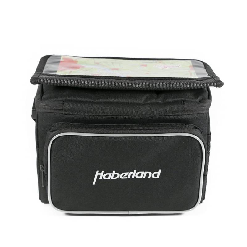 Haberland Lenkertasche Classic LKF808E E-Bike inkl. KLICKfix-Adapter Durchm. 22-31,8 mm schwarz von Haberland