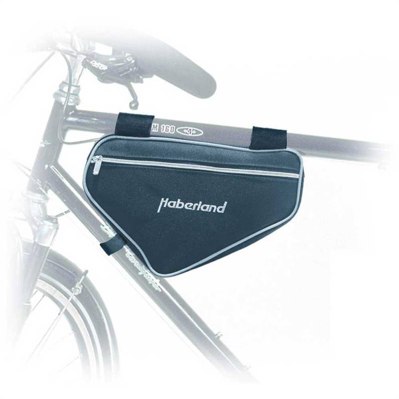 Haberland Rahmentasche groß 30x19x6cm 3 Liter schwarz Fahrrad Tasche von Haberland