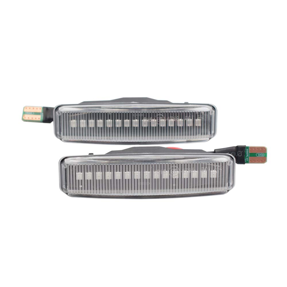 2 Stück Dynamische LED-Seitenblinker für B – MW 5er Serie E39 12/1995 – 06/2003 alle Modelle (transparent) von Hacreyatu