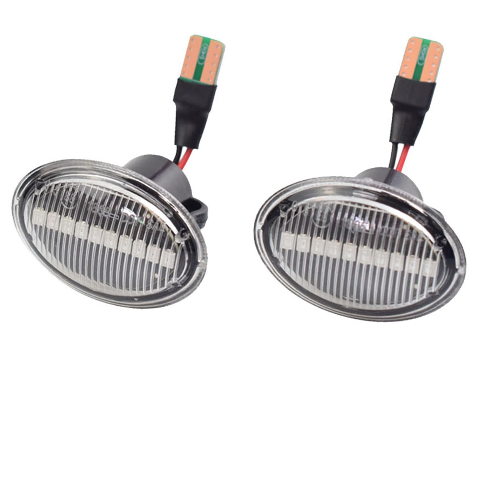 2 x LED Blinker Blinker Blinker Dynamisch für Fiat 500 für Lancia Lybra YPsilon für Maserati Alfa 4c Flow (Transparent) von Hacreyatu