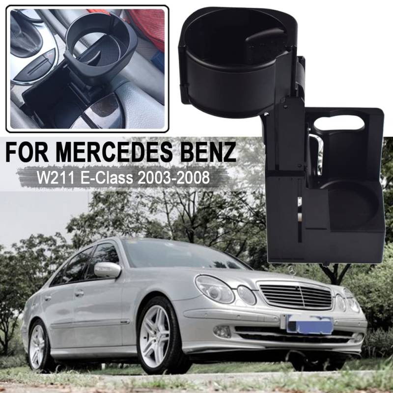 Auto-Mittelkonsole Wasserbecherhalter Getränkeständer Getränkehalter für Mercedes Benz E-Klasse W211 S211 CLS C219 2116800014 von Hacreyatu