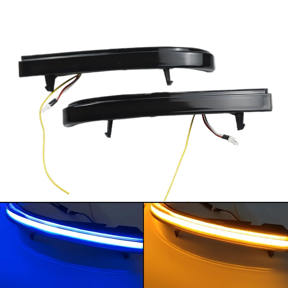 Hacreyatu LED Blinker Links Rechts für Lada Priora 2170 (blau-gelb) von Hacreyatu