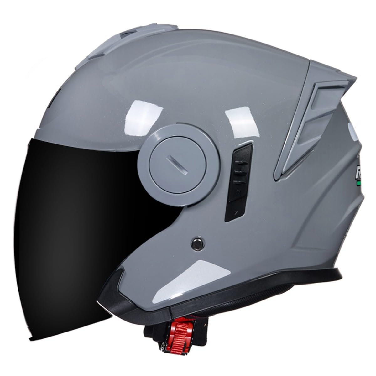 Motorrad Halbhelme Retro Jethelm Motorradhelm Mit Doppeltes Visier Halbschalenhelm Rollerhelm Sturzhelm DOT/ECE-Zertifizierung Herren Damen Moped Helm Scooter Helm 8,XL:61-62CM von HaiBing