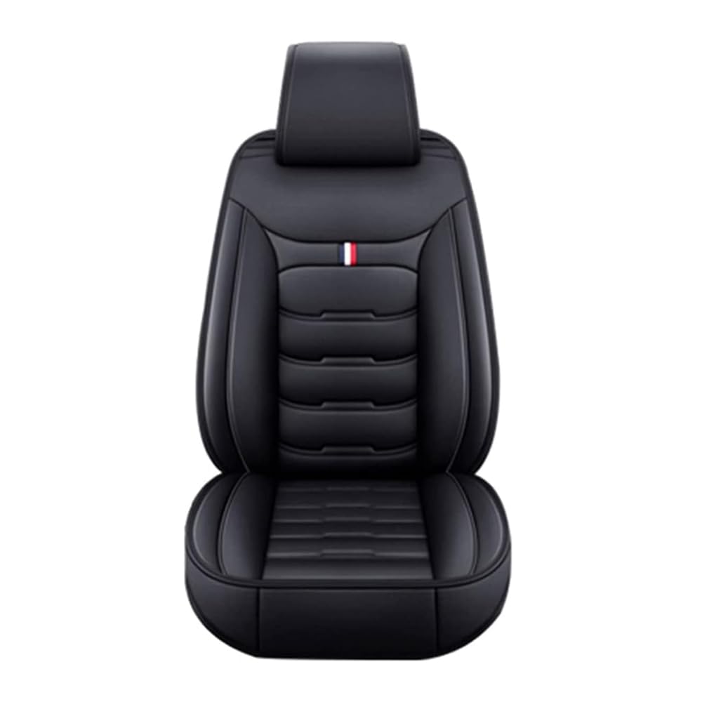Auto Sitzbezügesets, für Suzuki Jimny 2007-2017 PU Leder Porosität Autositzbezügen | Vorne und Hinten Sitzschoner Zubehör,Standard Version- black von HaiZer